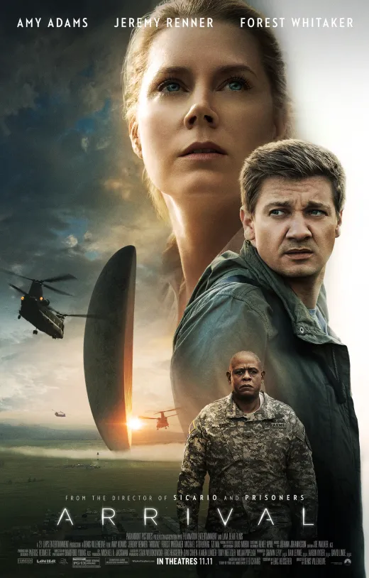 Poster du film ARRIVAL de Denis Villeneuve