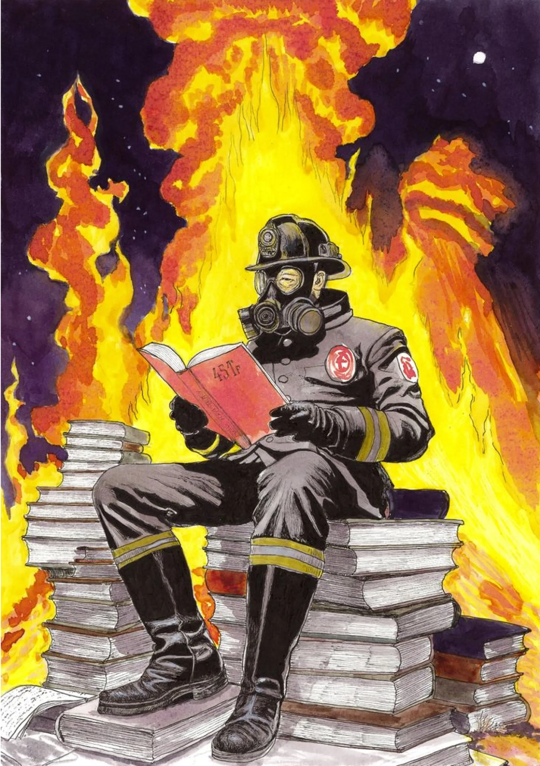 Photograph of a post-apocalyptic train