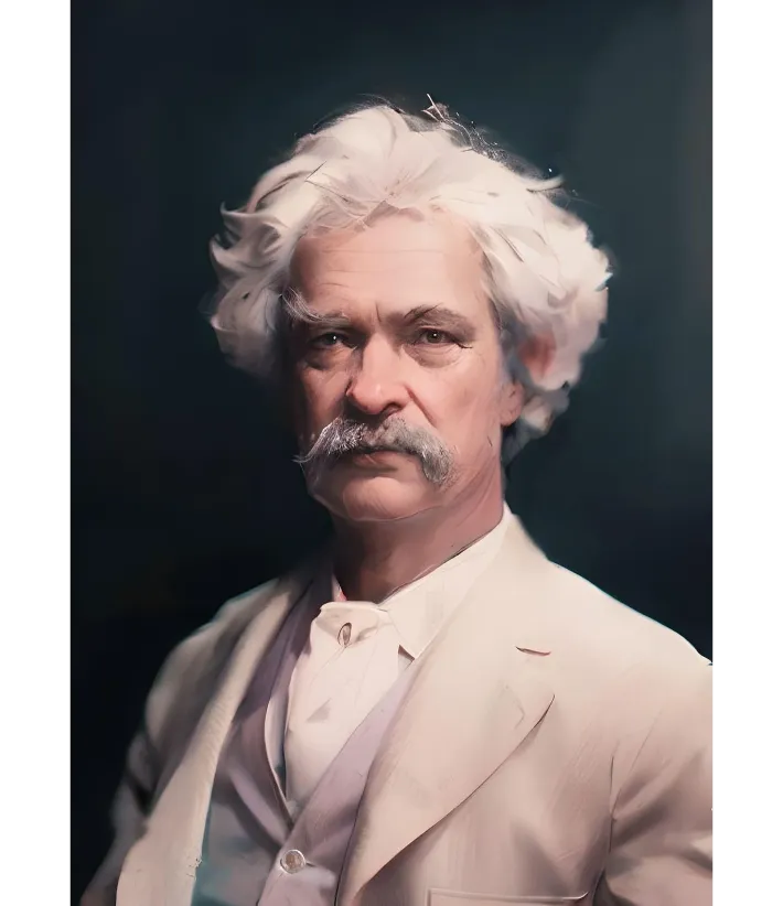 Portrait of Mark Twain